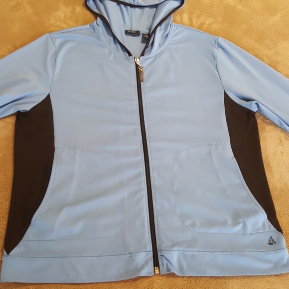 Izod X-Tra Dry Hooded Performance Jacket. Lg. - Picture 7 of 8